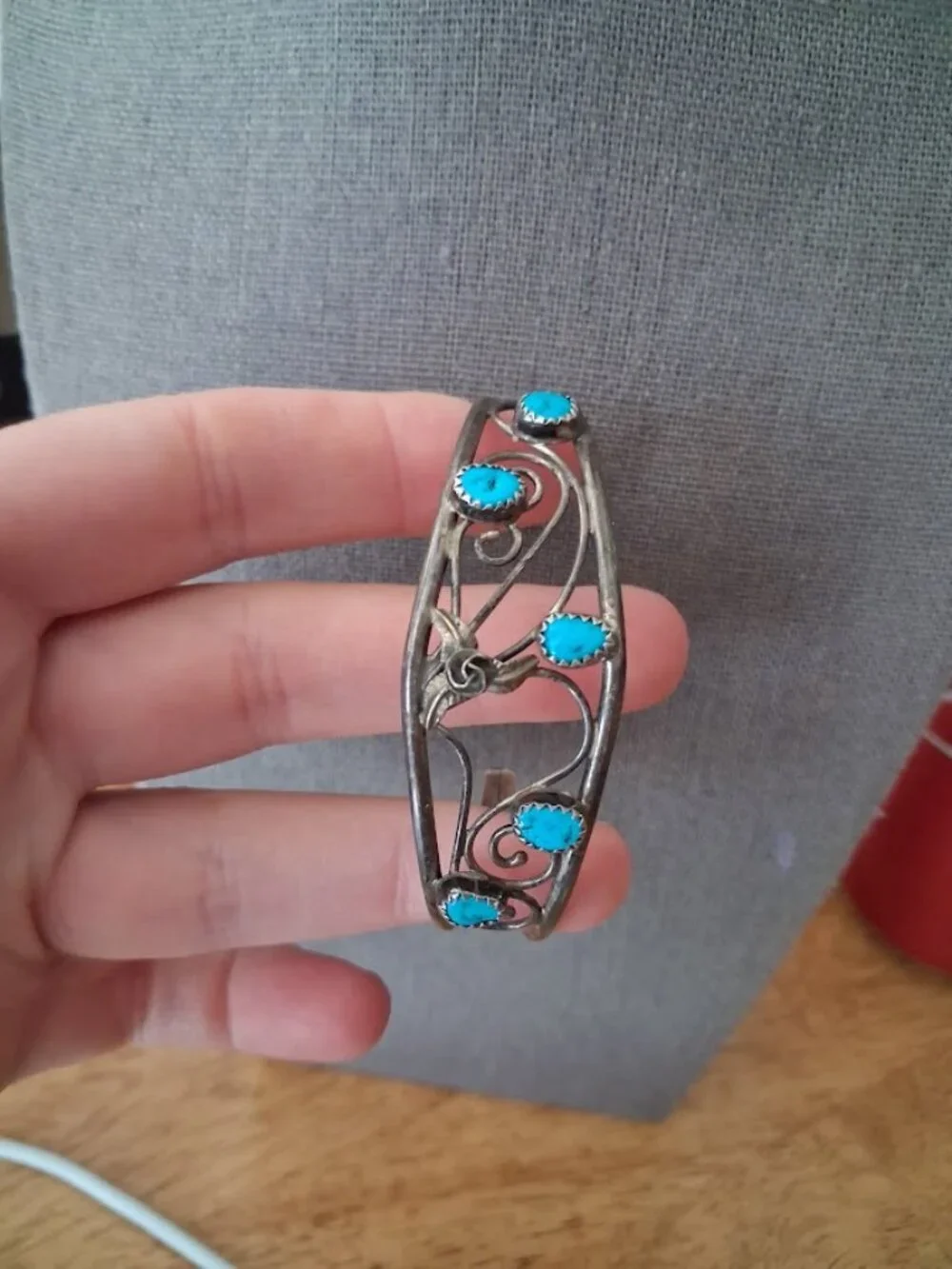 Vintage Sterling silver cuff bracelet